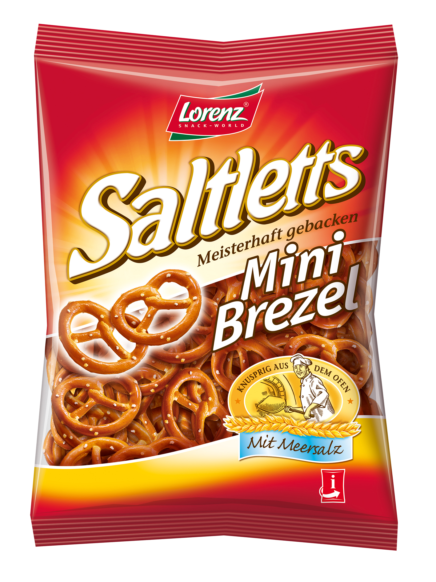 Jetzt auch in Vending fähiger 40-Gramm-Packung: Die Saltletts Mini Brezel. Foto: Lorenz Snack-World