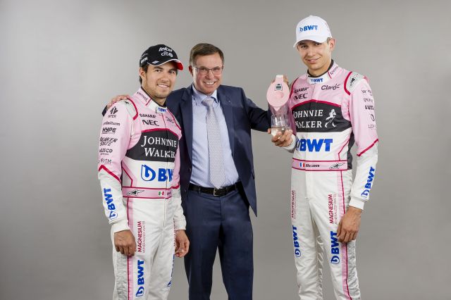 Fährt nun auch in der Formel 1 mit: Magnesium-mineralisiertes Wasser von BWT. Foto: BWT