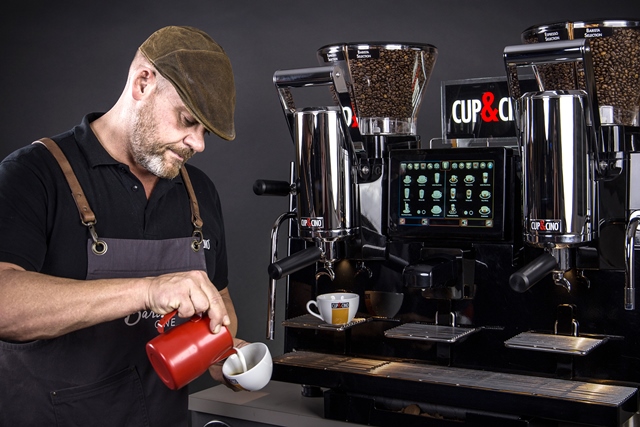 Die Hybrid-Siebträgermaschine Barista One von Cup & Cino wurde mit dem Red Dot-Award 2018 ausgezeichnet. Foto: Cup & Cino